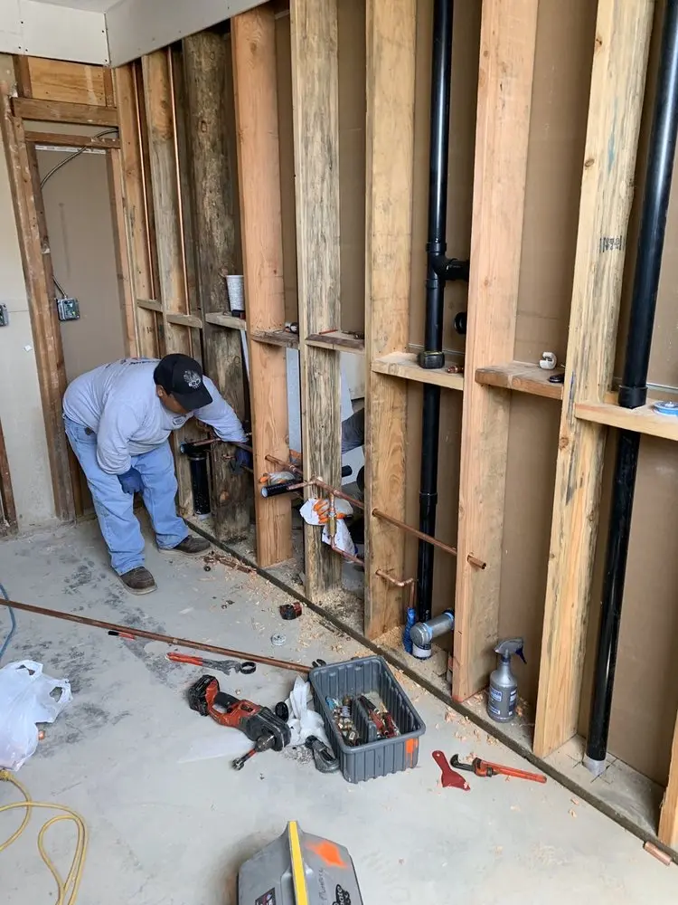 Commercial rough-in plumbing for Gas Line Repair in Roachester